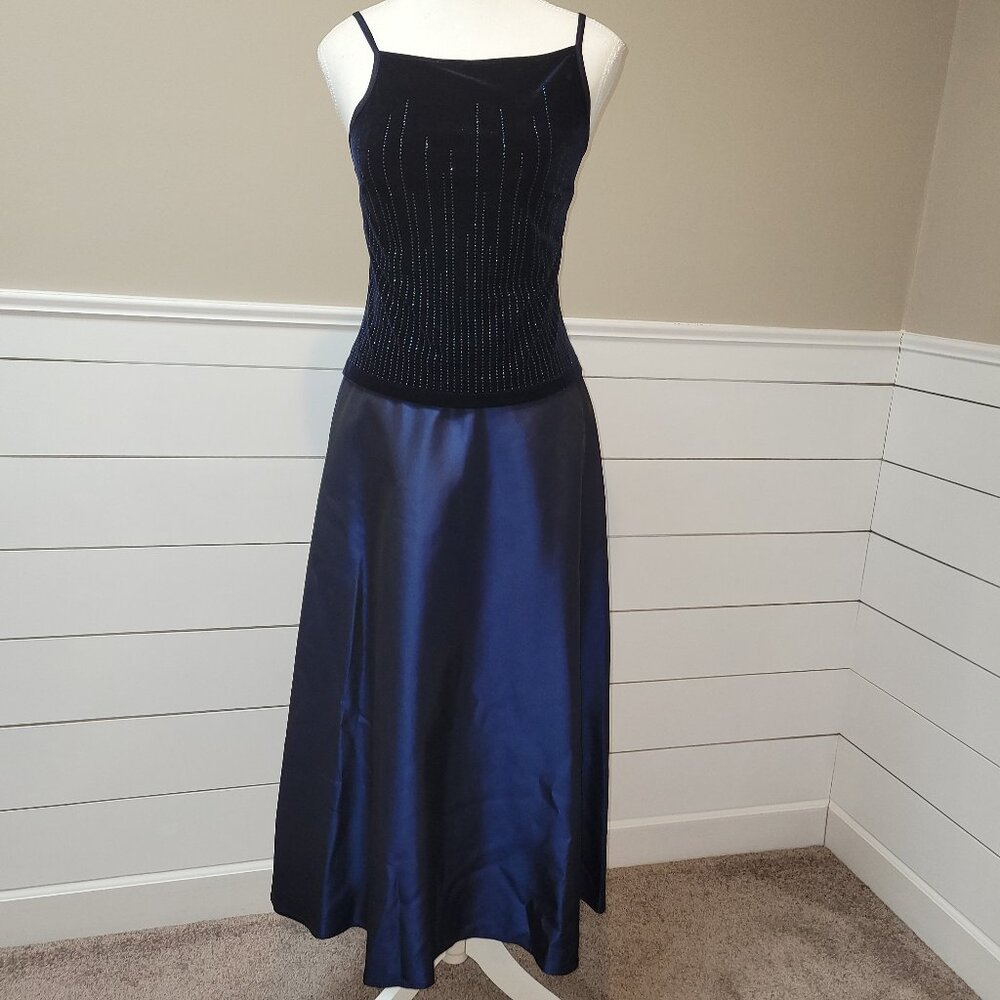 My Michelle Midnight Blue 2-Piece Prom/Formal Gown-Size 7-8